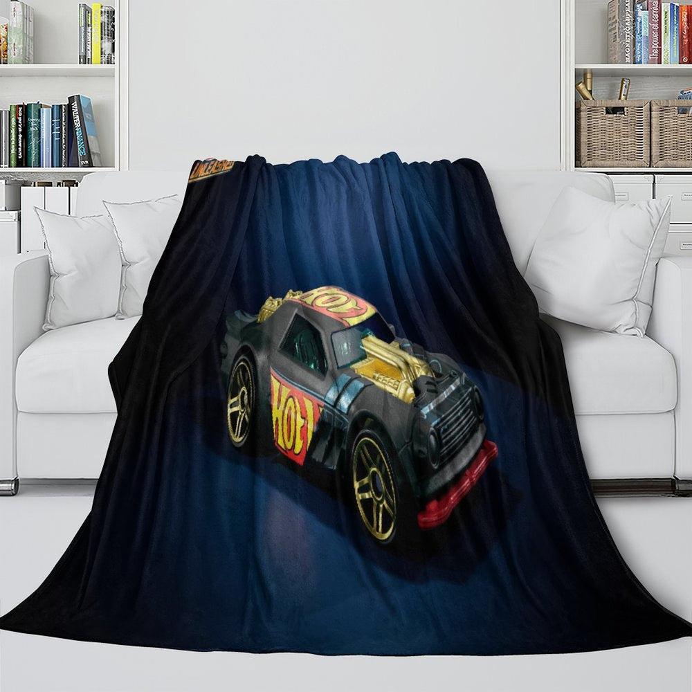 Hot Wheels Blanket Flannel Kids Room Throw (ONLINE ORDER ONLY)