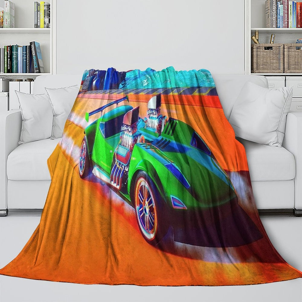 Hot Wheels Blanket Flannel Kids Room Throw (ONLINE ORDER ONLY)