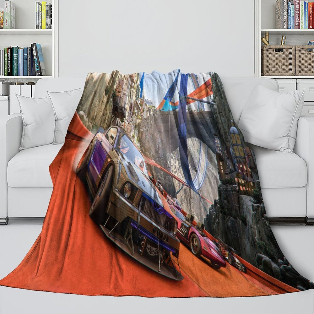 Hot Wheels Blanket Flannel Kids Throw Room Decoration (ONLINE ORDER ONLY)