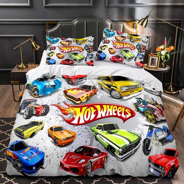 Hot Wheels Bedding Set Duvet Cover Bed Sets (Online Order Only)