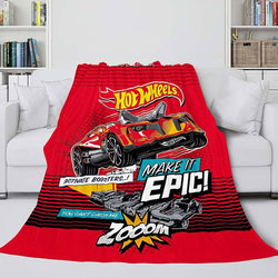 Hot Wheels Blanket Flannel Fleece Blanket (Online Order Only)
