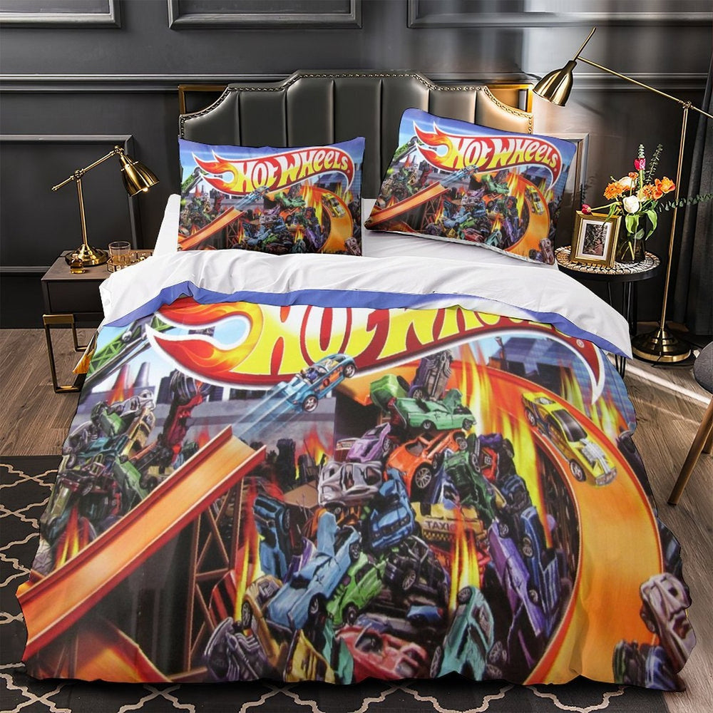 Hot Wheels Duvet Cover Pattern Bedding Set Without Filler (ONLINE ORDER ONLY)