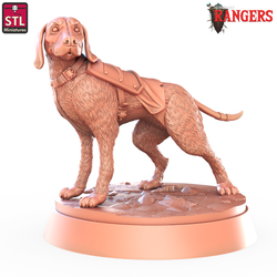 3D Printed STL Miniatures Ranger Hounds Rangers  28 - 32mm War Gaming D&D (Online Only)