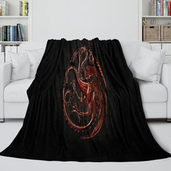 House of the Dragon Blanket Flannel Fleece Throw Room Decoration (Online Order Only)