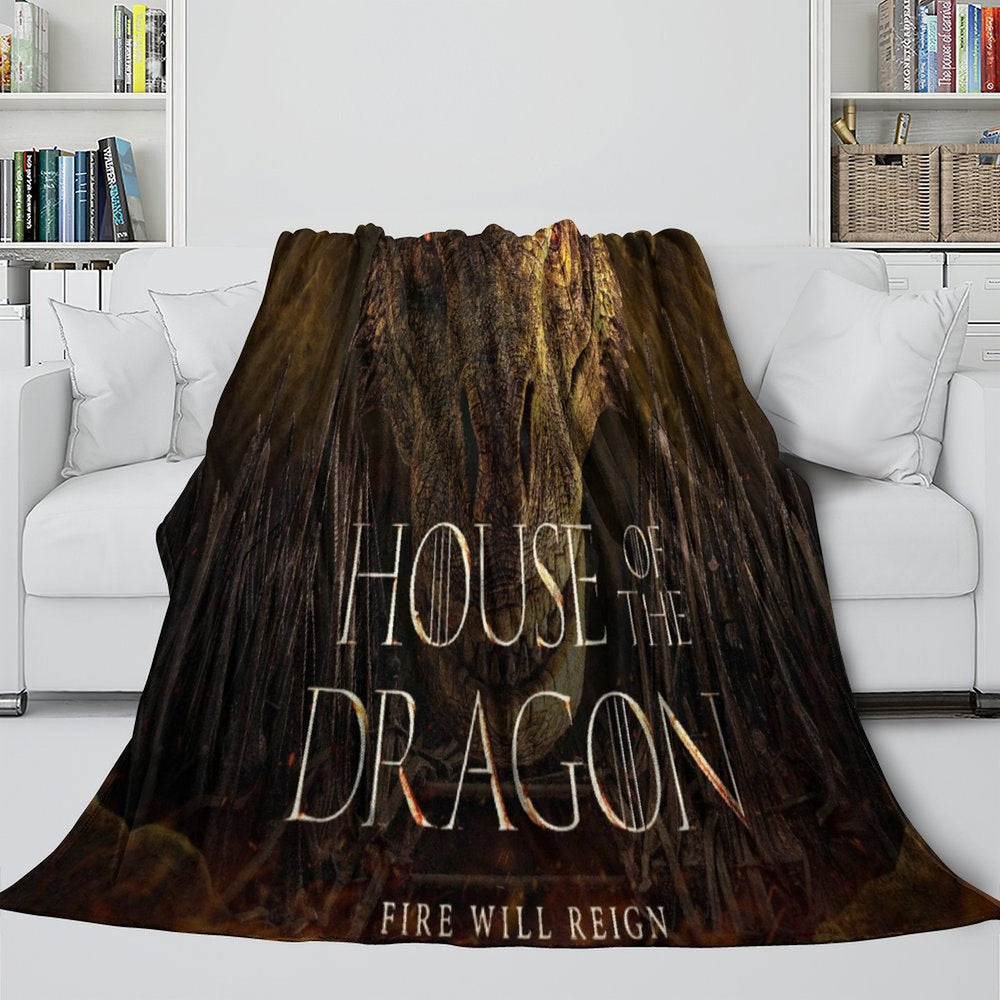 House of the Dragon Blanket Flannel Fleece Throw Room Decoration (Online Order Only)
