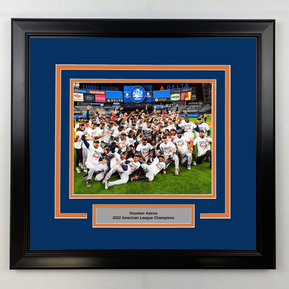 Framed Houston Astros American League Champions 8x10 Baseball Photo (ONLINE ORDER ONLY)