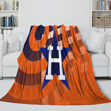 Houston Astros Blanket Flannel Throw Room Decoration (Online Order Only)