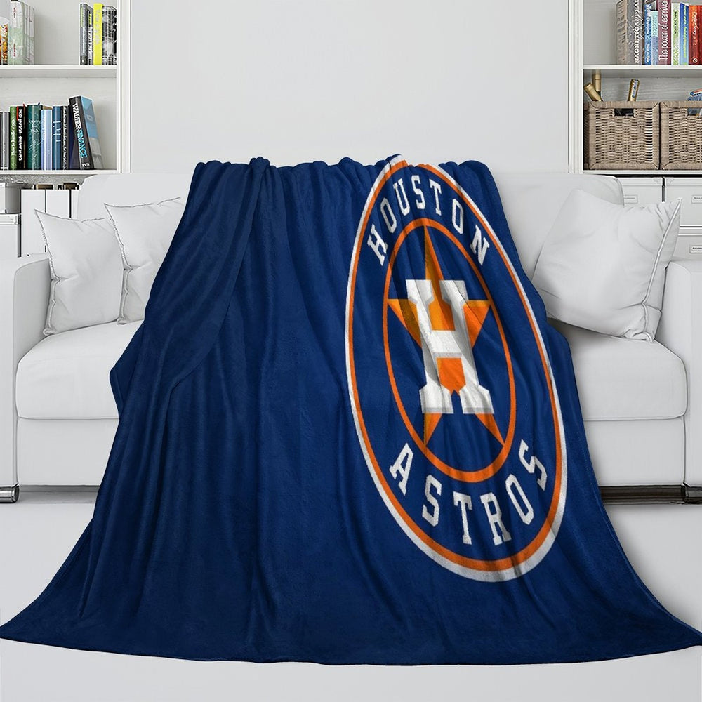Houston Astros Blanket Flannel Throw Room Decoration (Online Order Only)