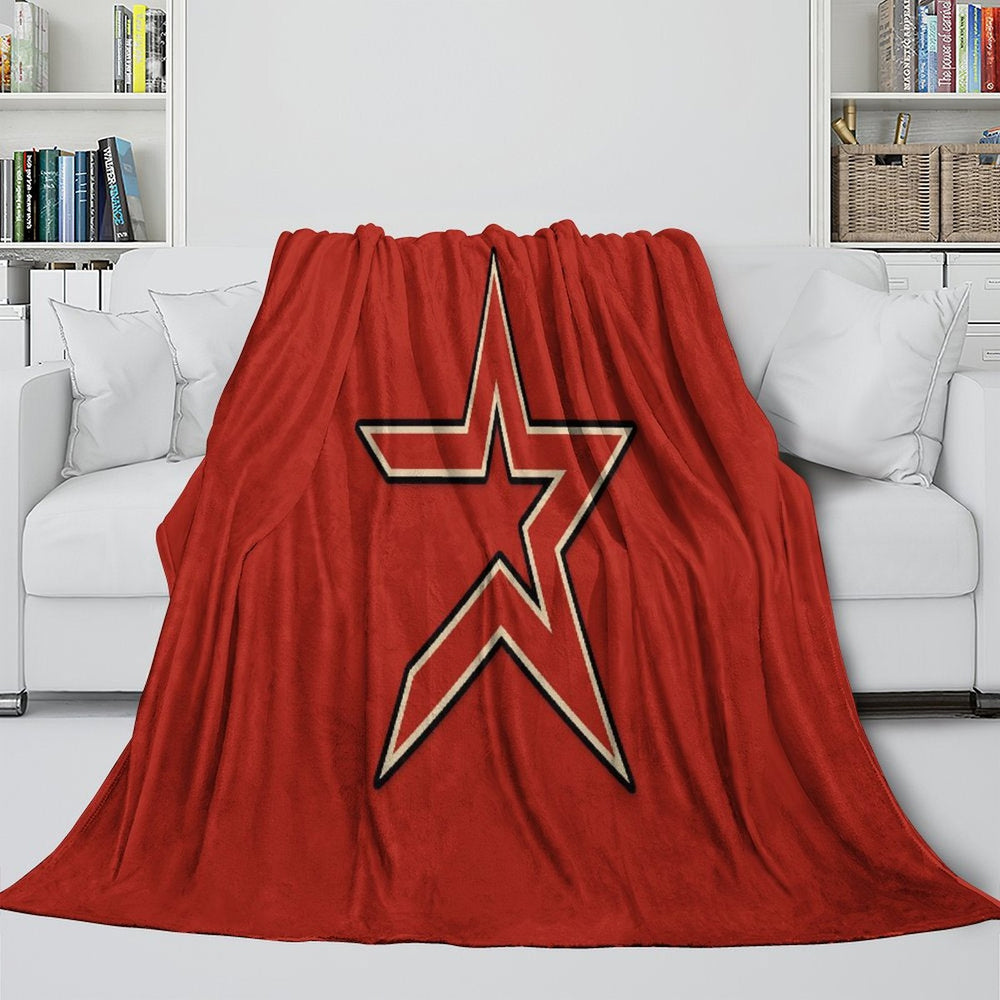 Houston Astros Blanket Flannel Throw Room Decoration (Online Order Only)