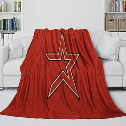 Houston Astros Blanket Flannel Throw Room Decoration (Online Order Only)