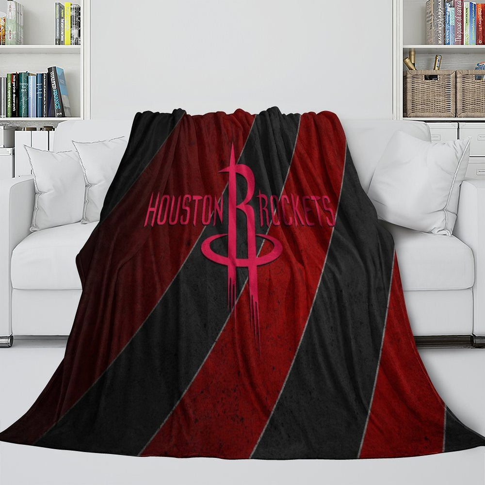 Houston Rockets Blanket Flannel Fleece Throw Room Decoration (Online Order Only)