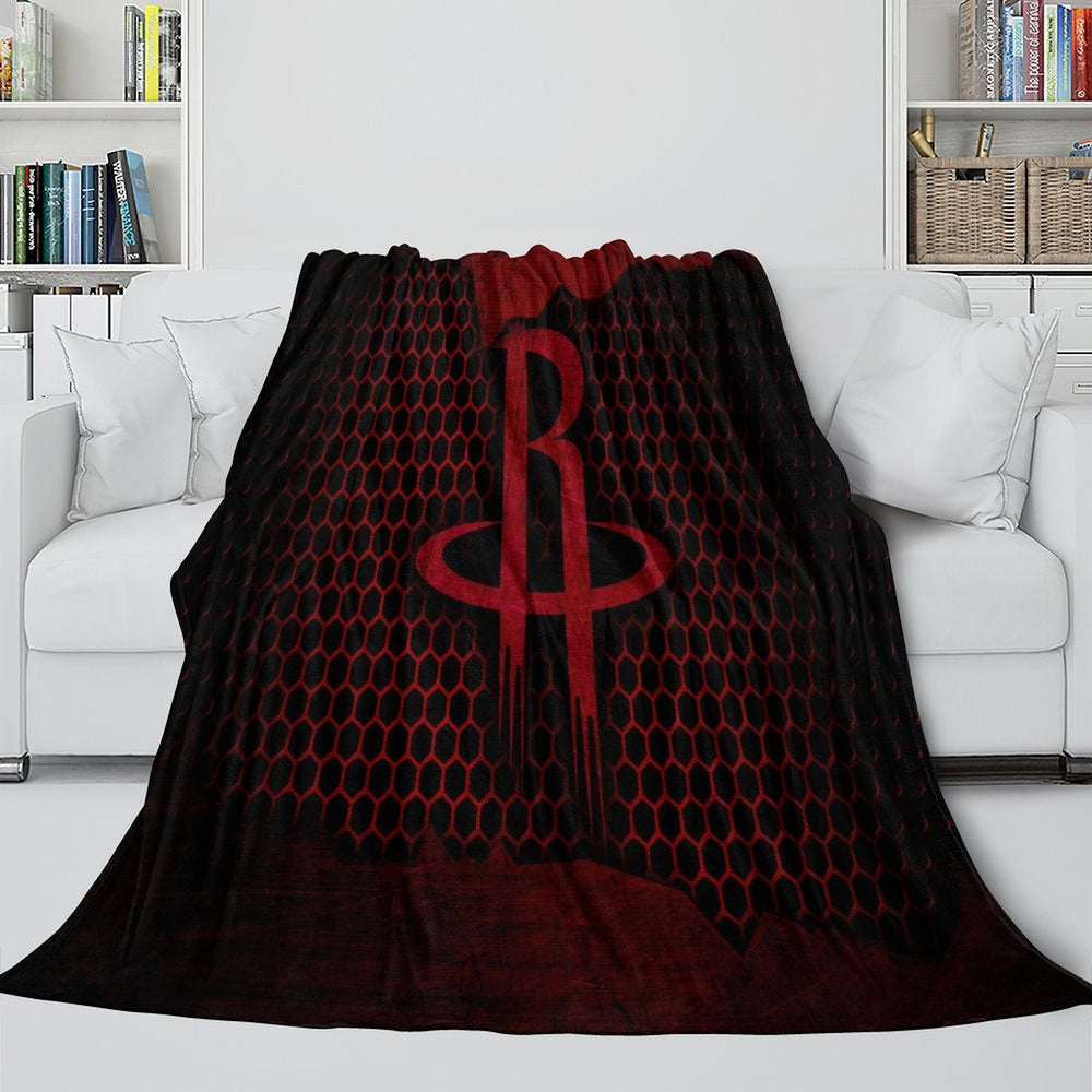 Houston Rockets Blanket Flannel Fleece Throw Room Decoration (Online Order Only)