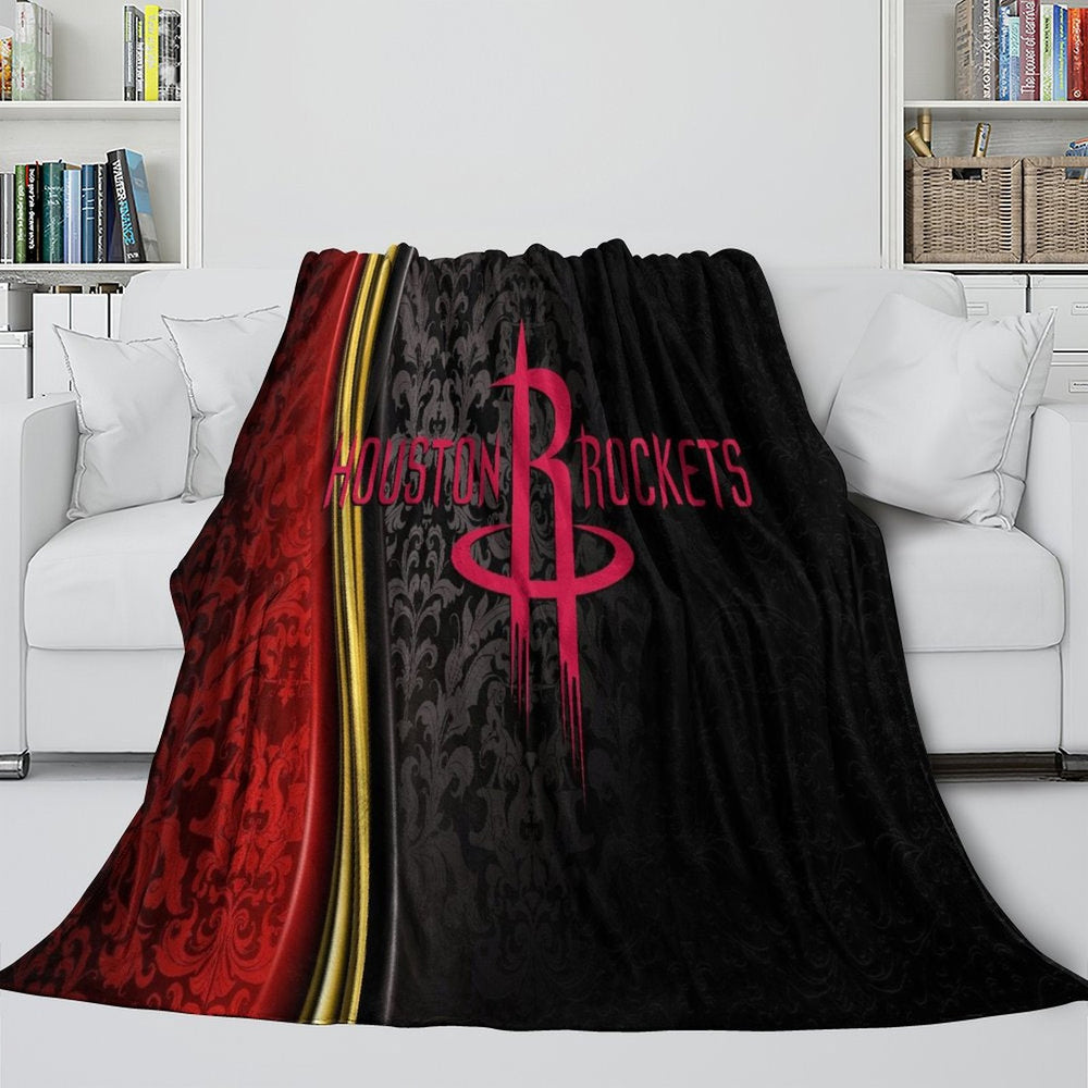 Houston Rockets Blanket Flannel Fleece Throw Room Decoration (Online Order Only)