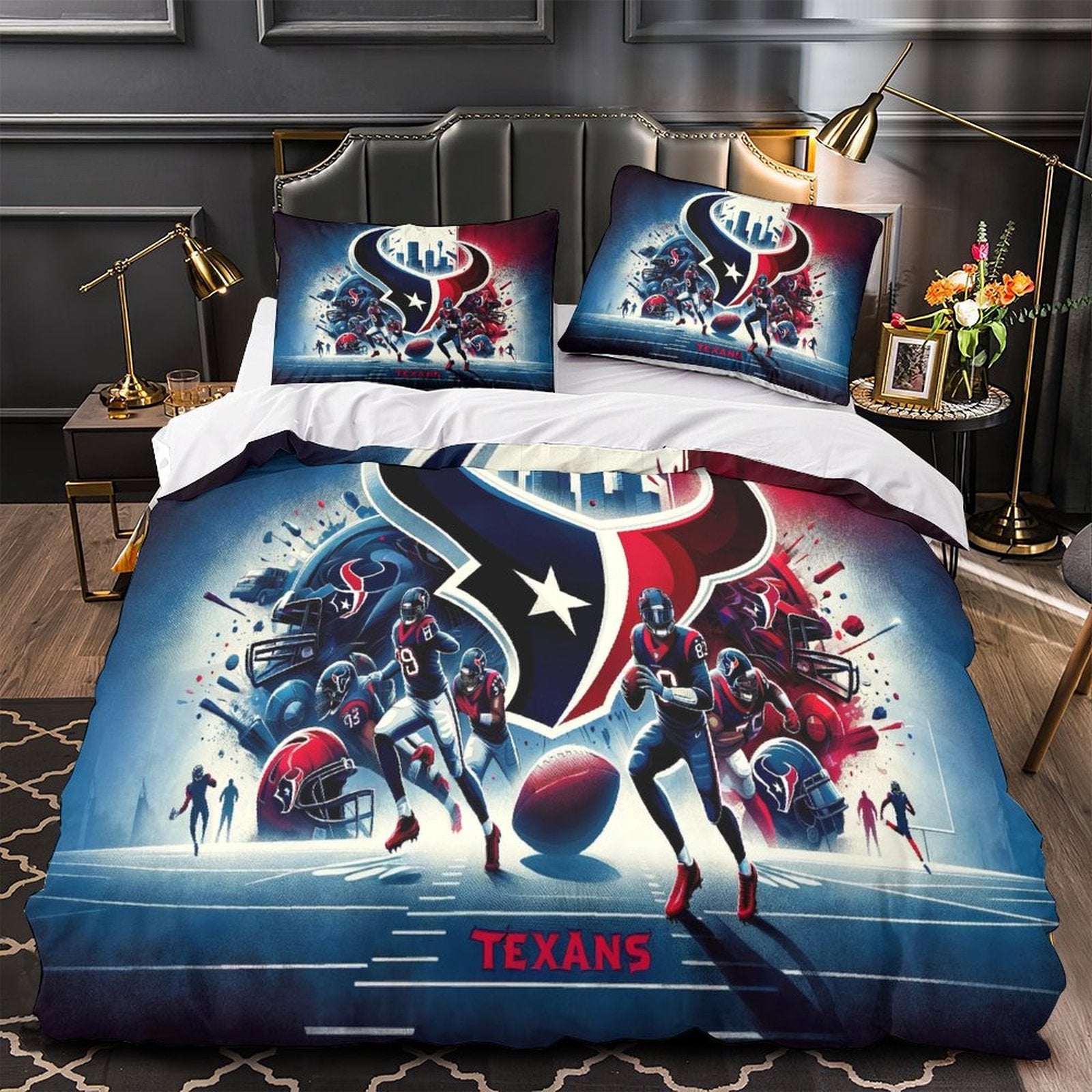 Houston Texans Bedding Set Duvet Cover Without Filler (Online Order Only)