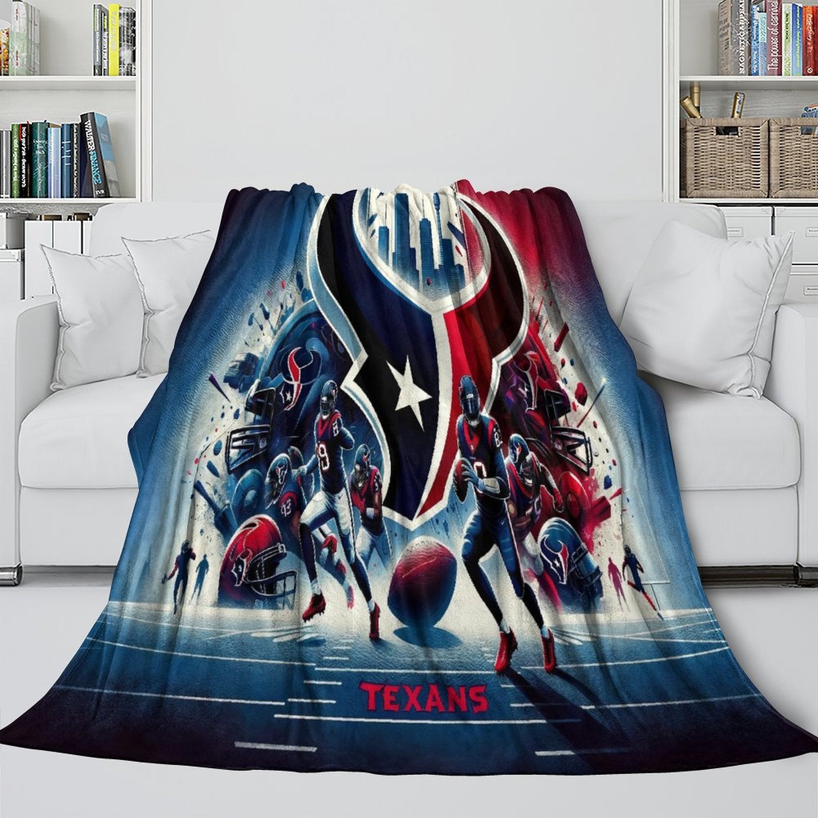 Houston Texans Blanket Flannel Fleece Throw Room Decoration (Online Order Only)