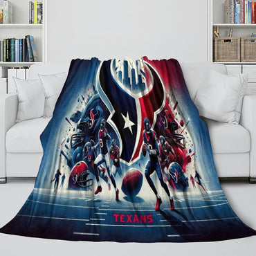 Houston Texans Blanket Flannel Fleece Throw Room Decoration (Online Order Only)