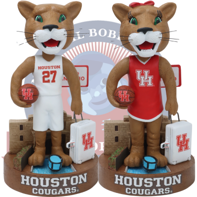 Houston Cougars Basketball Welcome to San Antonio Bobbleheads (Presale) (ONLINE ORDER ONLY)
