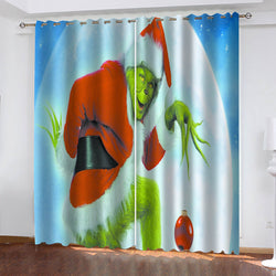 How The Grinch Stole Christmas Curtains Blackout Window Treatments Drapes (Online Order Only)