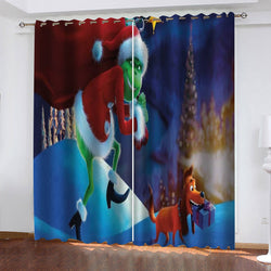How The Grinch Stole Christmas Curtains Blackout Window Treatments Drapes (Online Order Only)