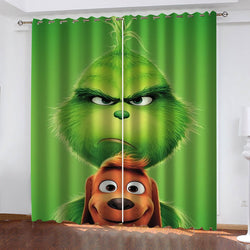 How The Grinch Stole Christmas Curtains Blackout Window Treatments Drapes (Online Order Only)