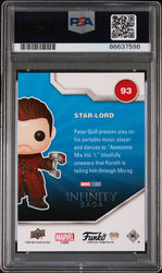 2023 UPPER DECK FUNKO POP MARVEL  STARLORD  #93  PSA 10 (Online Order Only)