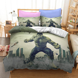 Hulk Bruce Banner Cosplay Bedding Set Quilt Cover Without Filler (Online Order Only)