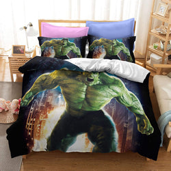 Hulk Bruce Banner Cosplay Bedding Set Quilt Cover Without Filler (Online Order Only)