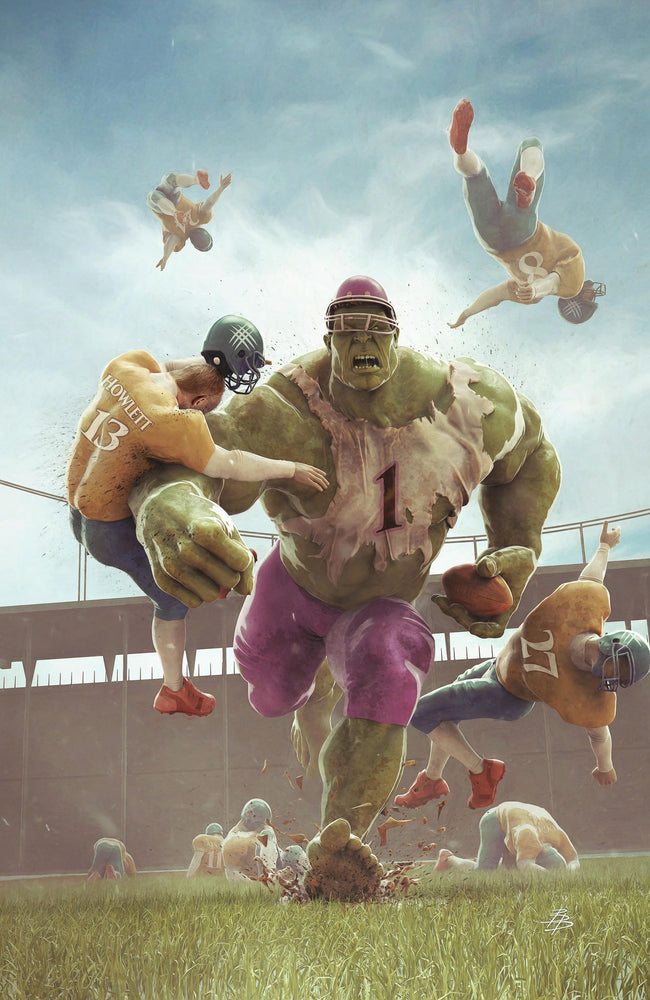Hulk #3 Bjorn Barends Football Virgin Variant (01/19/2022) Marvel (ONLINE ORDER ONLY)