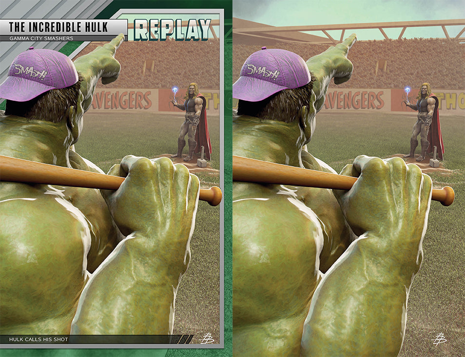 Hulk #5 Bjorn Barends Baseball Thor Variant (03/30/2022) Marvel (ONLINE ORDER ONLY)