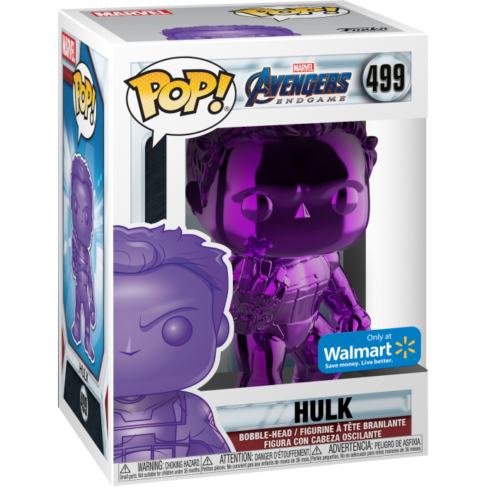 Hulk with Gauntlet [Purple Chrome] #499 Funko POP Marvel (Online Order Only)