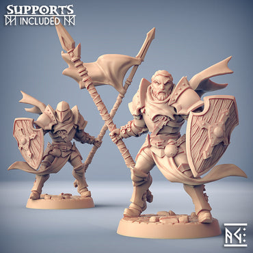 3D Printed Artisan Guild Modular Human Fighters Fighters Guild Set 28mm 32mm (Online Only)