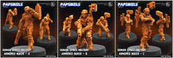 3D Printed Papsikels Human Space Military Armored Nuker Set 28mm 32mm (Online Only)