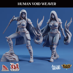 3D Printed Sordane Publishing Arcane Minis Human Void Weaver Swindler's Luck Part Two 28 32mm D&D (Online Only)