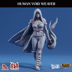 3D Printed Sordane Publishing Arcane Minis Human Void Weaver Swindler's Luck Part Two 28 32mm D&D (Online Only)