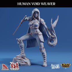 3D Printed Sordane Publishing Arcane Minis Human Void Weaver Swindler's Luck Part Two 28 32mm D&D (Online Only)