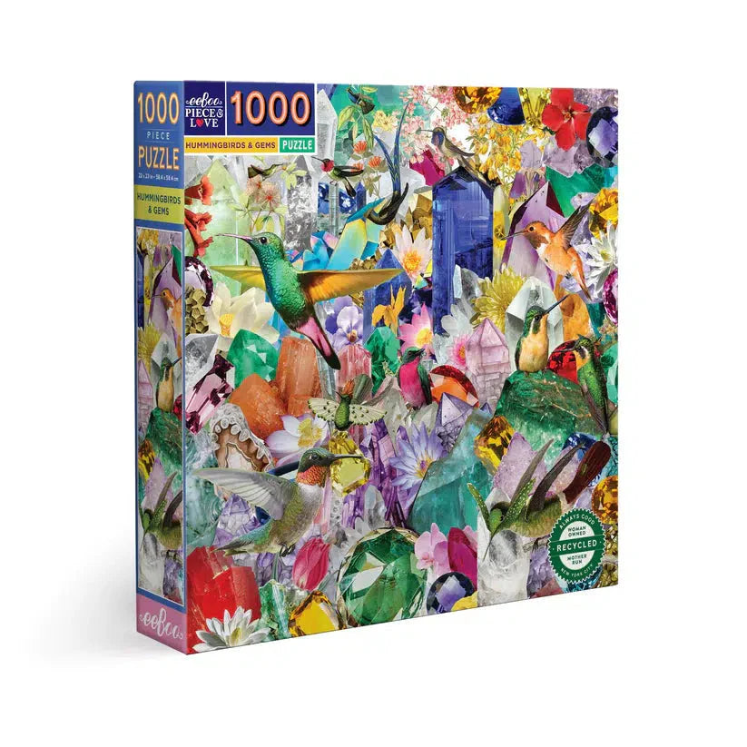 Hummingbirds & Gems 1000 Piece Jigsaw Puzzle eeBoo (ONLINE ORDER ONLY)