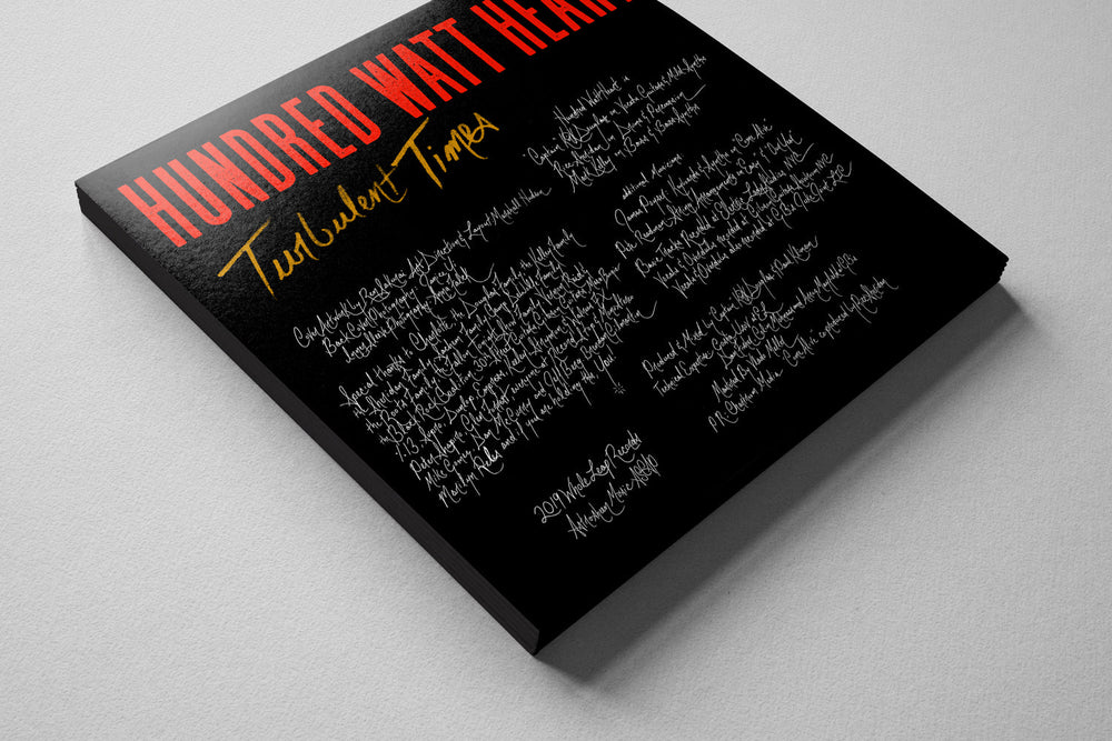 Hundred Watt Heart - Turbulent Times (Limited Edition, 180 Gram Clear Vinyl) [Vinyl] (ONLINE ORDER ONLY)