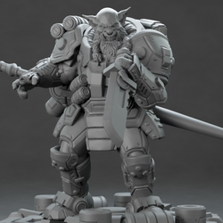 3D Printed Nafarrate Hunter Orc Set Space Orcs 28 32 mm D&D (Online Only)