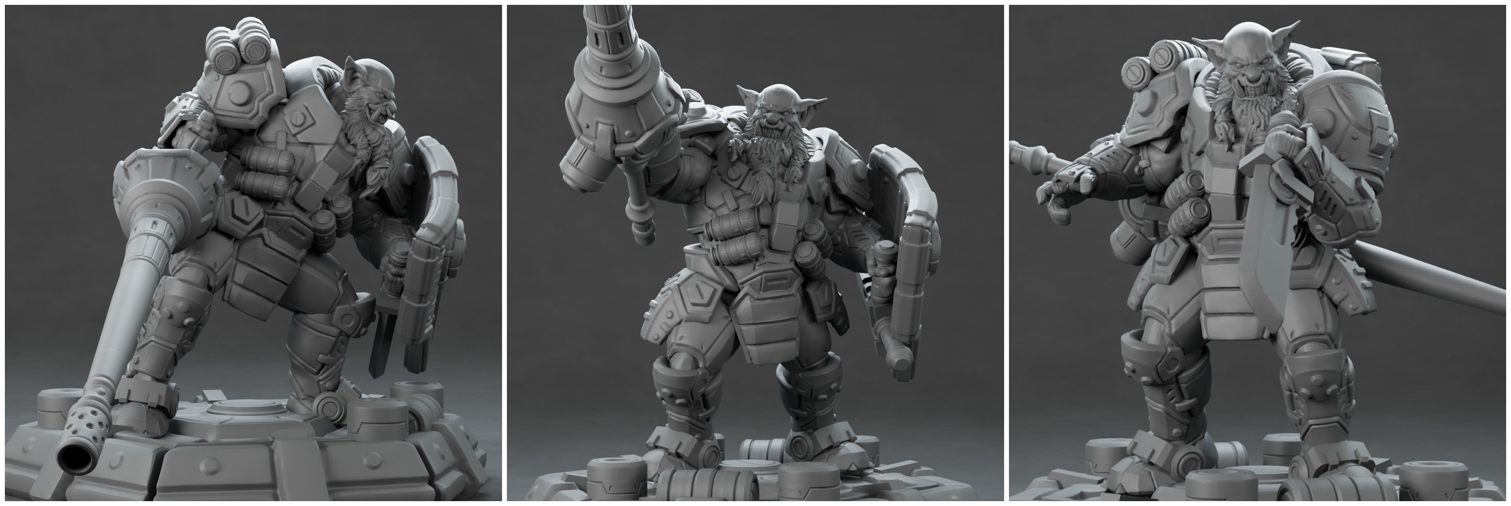 3D Printed Nafarrate Hunter Orc Set Space Orcs 28 32 mm D&D (Online Only)