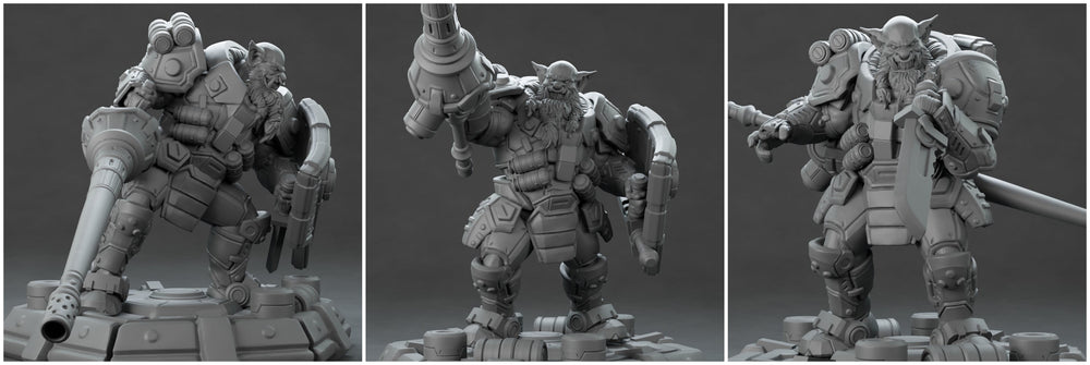 3D Printed Nafarrate Hunter Orc Set Space Orcs 28 32 mm D&D (Online Only)