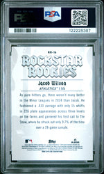 Graded 2025 Topps Bowman Jacob Wilson #RR16 Rockstar Rookies Rookie RC Baseball Card PSA 8 Near Mint (ONLINE ORDER ONLY)