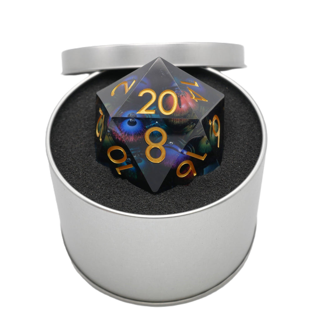 Hydra's Eyes | Giant D20 Moving Eye DnD Dice | Acrylic RPG Gaming Dice (ONLINE ORDER ONLY)