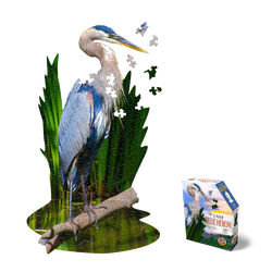 I Am Blue Heron 300 Piece Bird Shaped Jigsaw Puzzle Madd Capp (ONLINE ORDER ONLY)