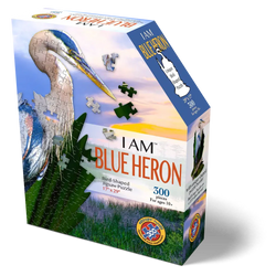 I Am Blue Heron 300 Piece Bird Shaped Jigsaw Puzzle Madd Capp (ONLINE ORDER ONLY)