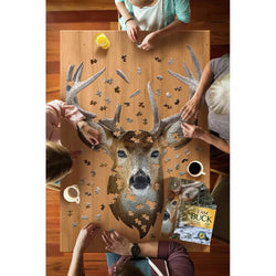 I Am Buck 550 Piece Head Shaped Jigsaw Puzzle Madd Capp (ONLINE ORDER ONLY)