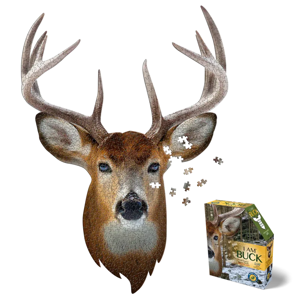 I Am Buck 550 Piece Head Shaped Jigsaw Puzzle Madd Capp (ONLINE ORDER ONLY)
