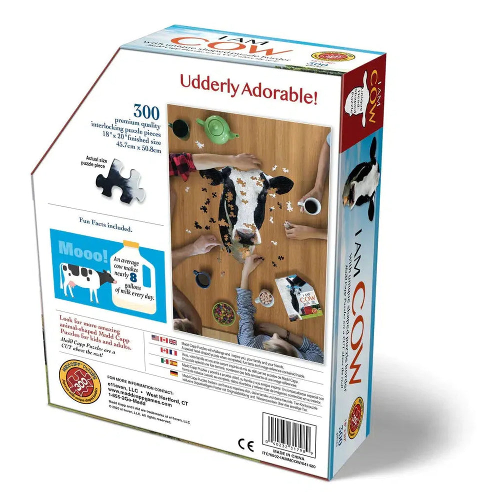 I Am Cow 300 Piece Head Shaped Jigsaw Puzzle Madd Capp (ONLINE ORDER ONLY)
