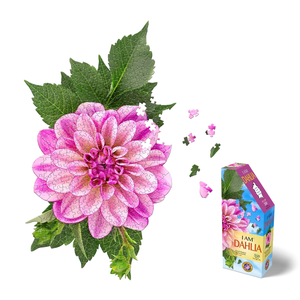 I Am Dahlia 350 Piece Floral Shaped Jigsaw Puzzle Madd Capp (ONLINE ORDER ONLY)