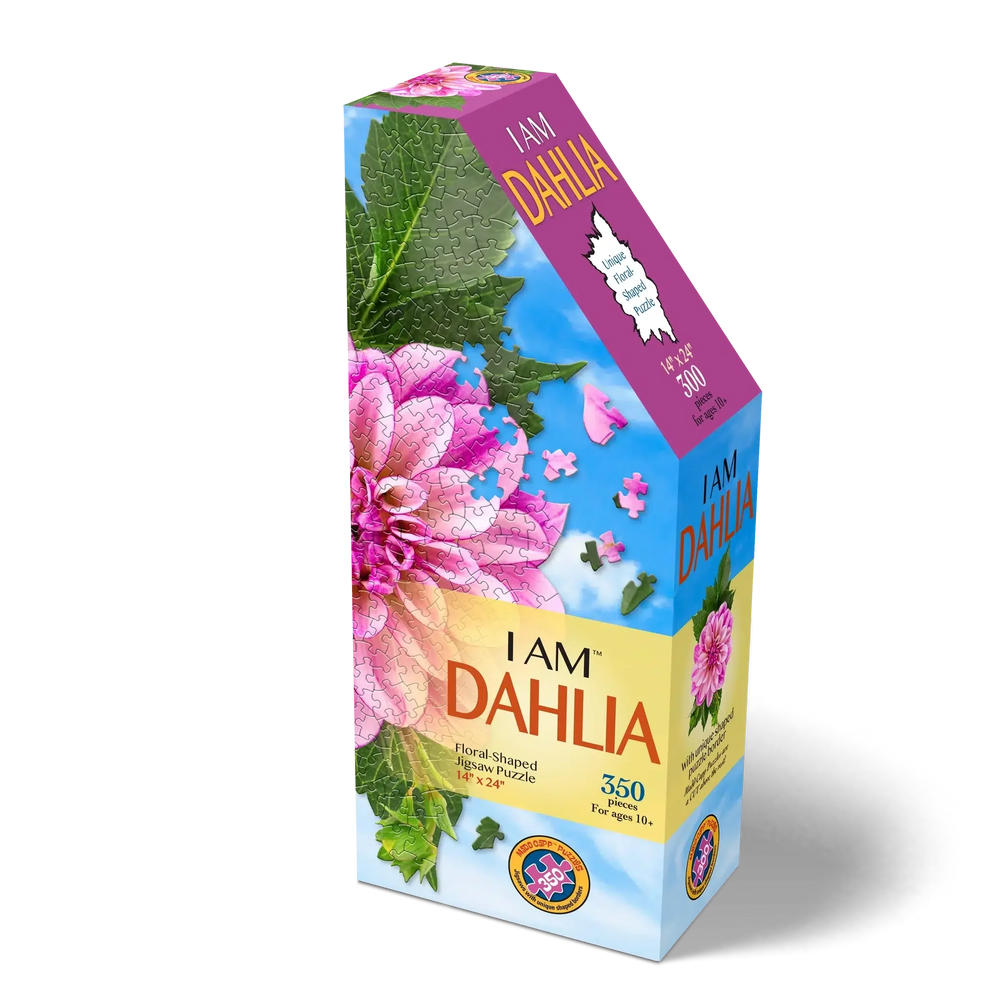 I Am Dahlia 350 Piece Floral Shaped Jigsaw Puzzle Madd Capp (ONLINE ORDER ONLY)