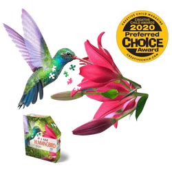 I Am Hummingbird 300 Piece Bird Shaped Jigsaw Puzzle Madd Capp (ONLINE ORDER ONLY)